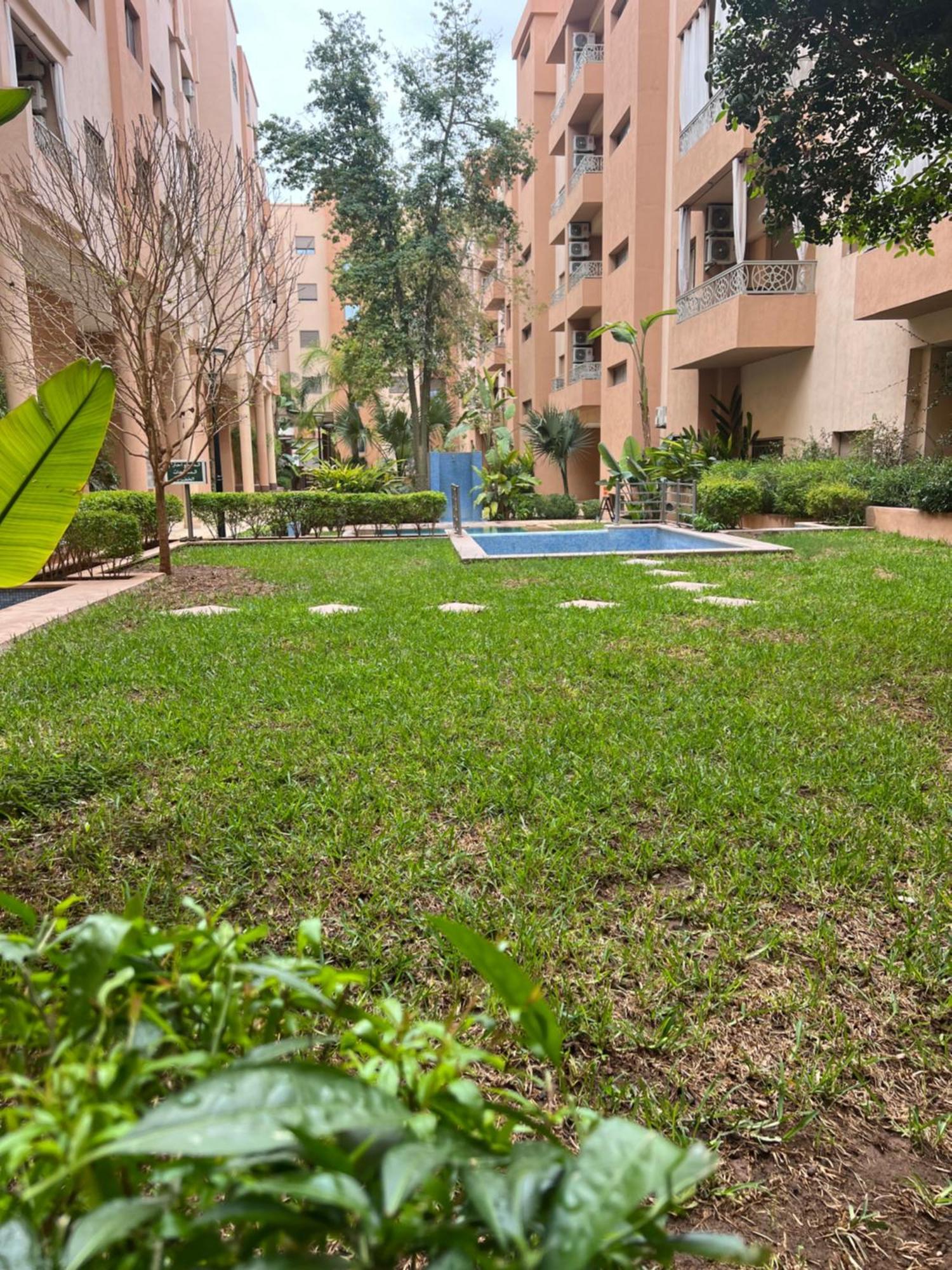 Appartement Safran Avec Piscine Marraquexe Exterior foto